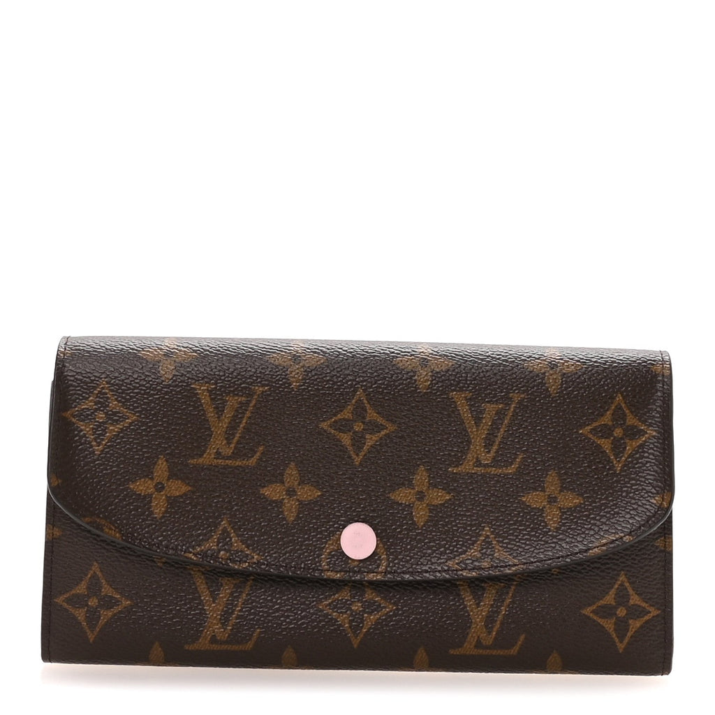 Louis Vuitton Monogram Emilie Wallet Rose Ballerine