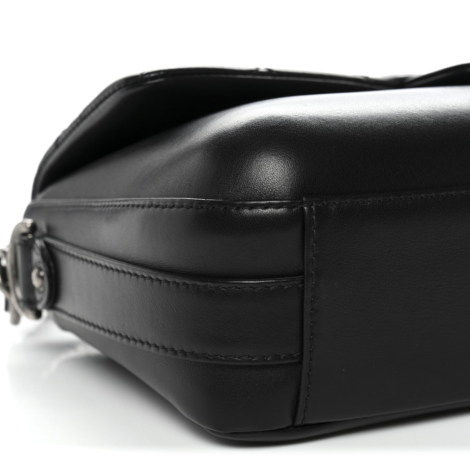 Chanel Calfskin Quilted Large Rock My Shoulder Flap Black