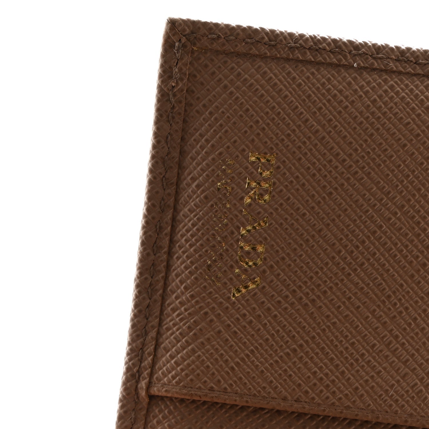 Prada Saffiano Metal Tri-Fold Wallet Cammeo