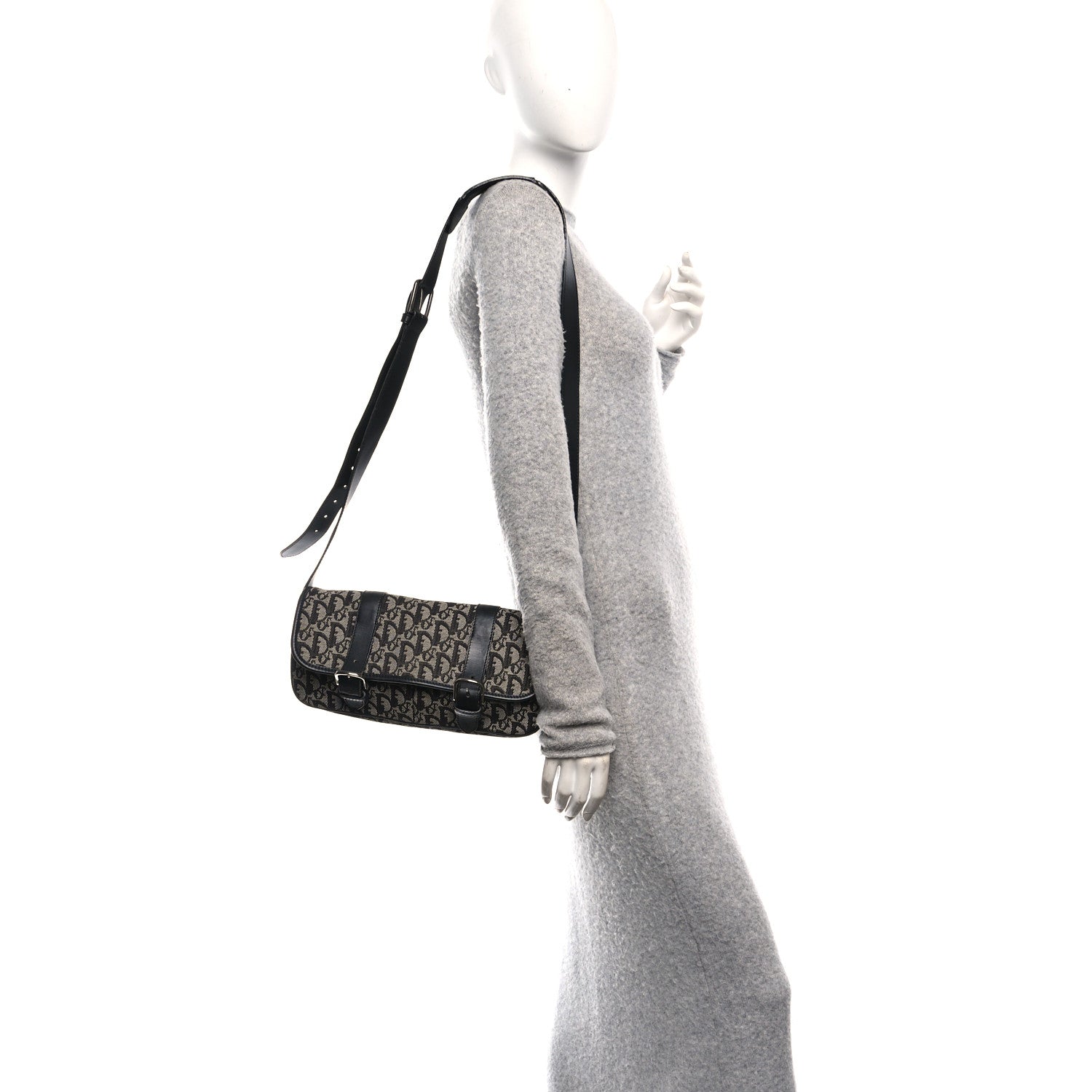 Christian Dior Monogram Messenger Black