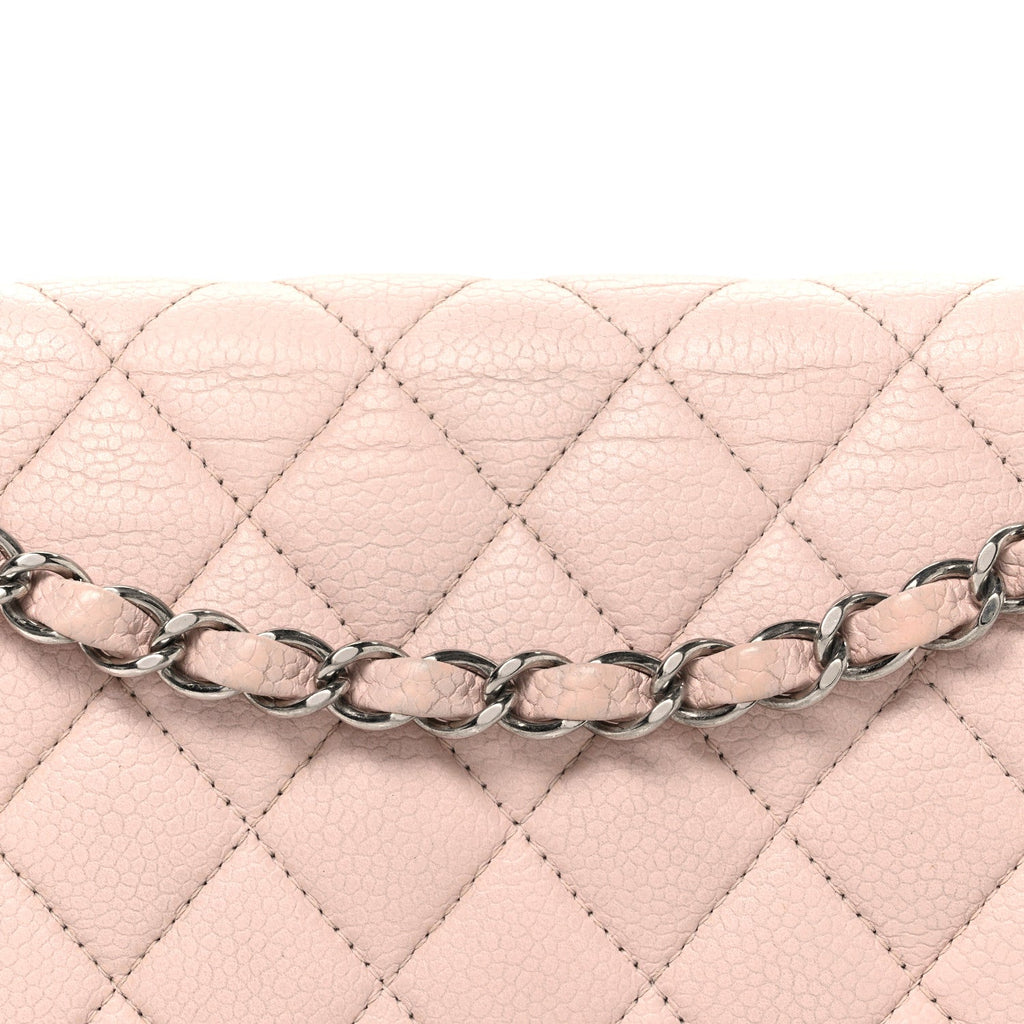 Chanel Caviar Quilted Medium Double Flap Light Pink