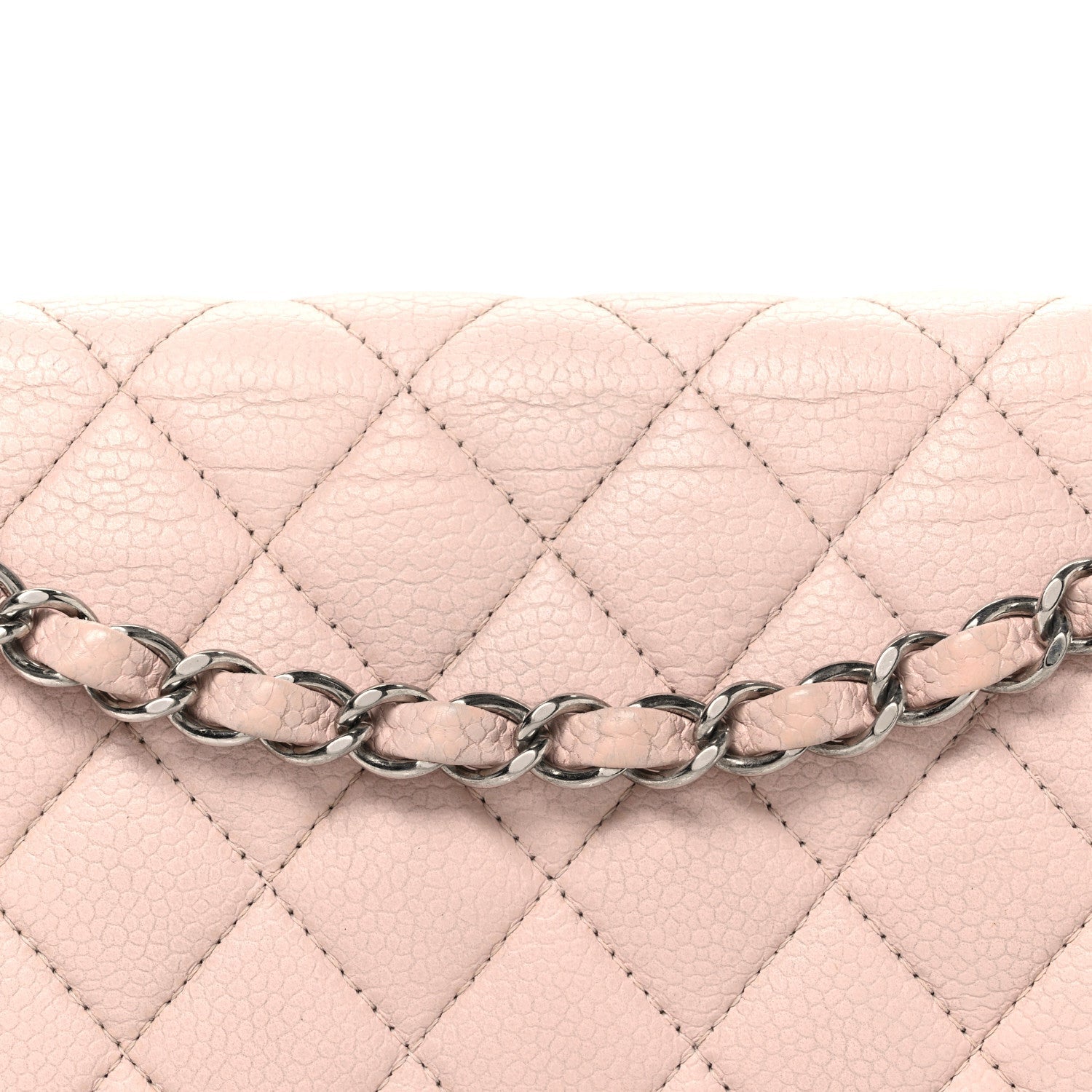 Chanel Caviar Quilted Medium Double Flap Light Pink