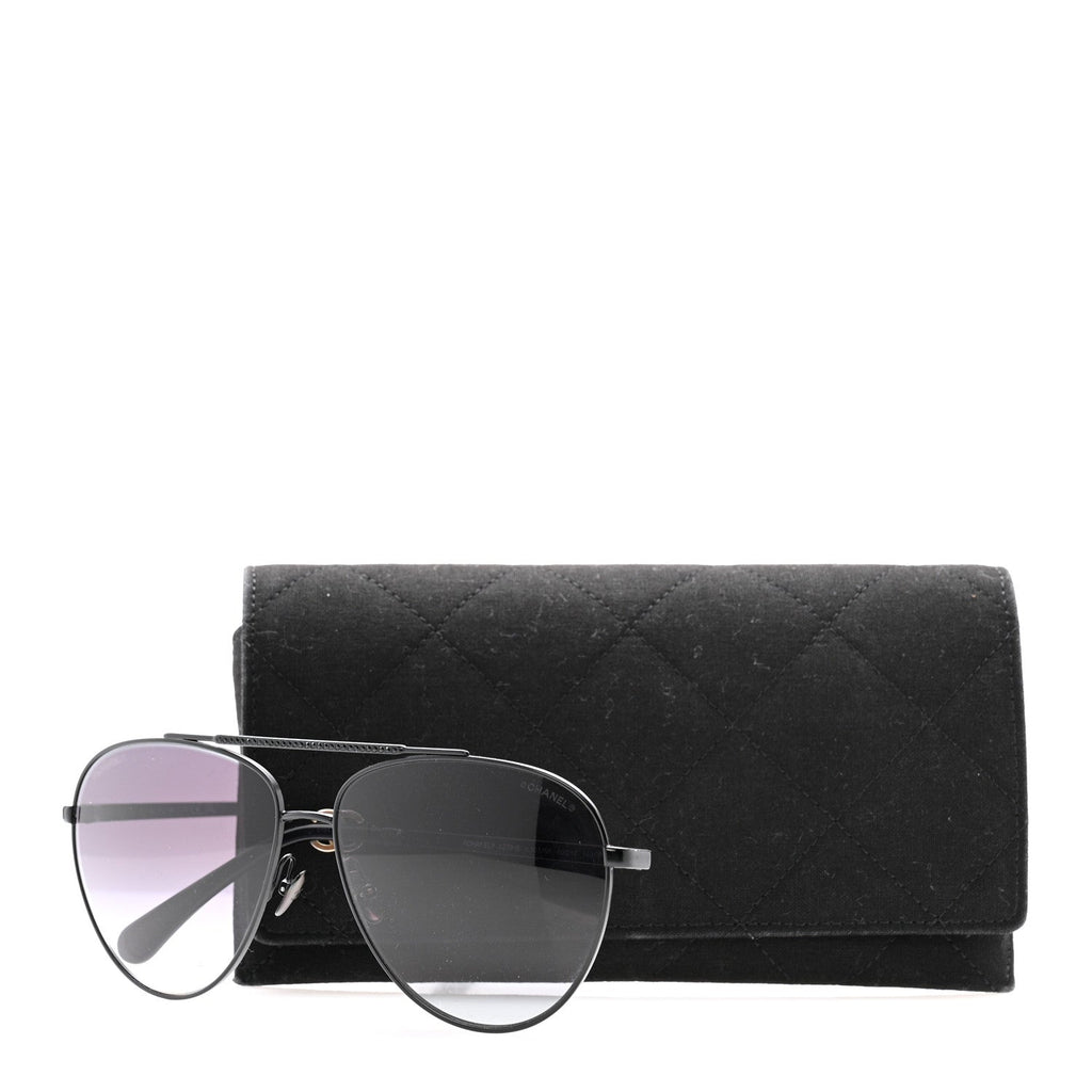 Metal Aviator Sunglasses 4279-B Black