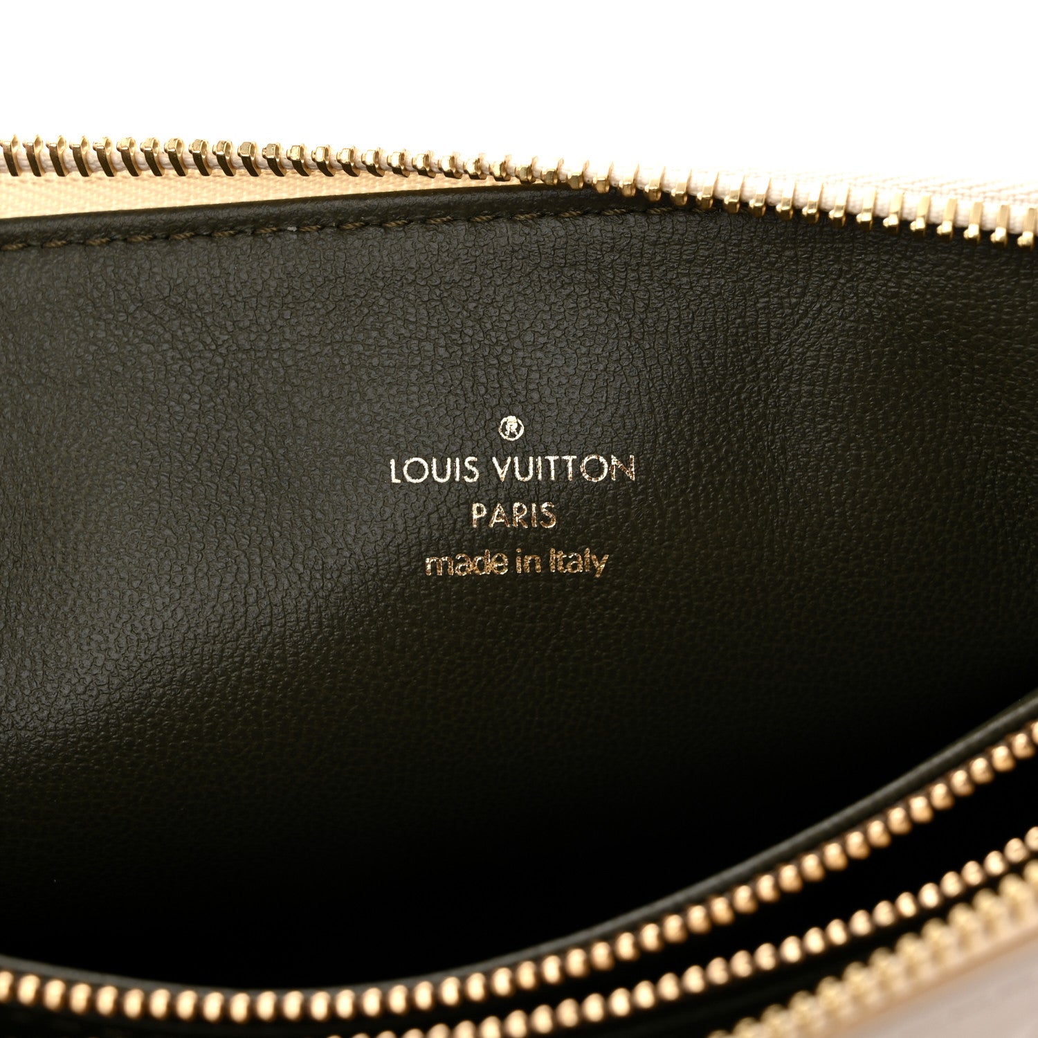 Louis Vuitton Lambskin Embossed Monogram Coussin PM Beige Cream