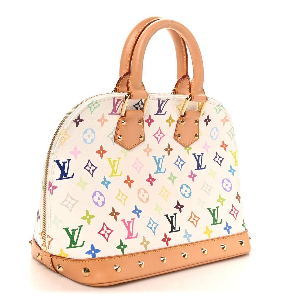 Louis Vuitton Monogram Multicolor Alma White