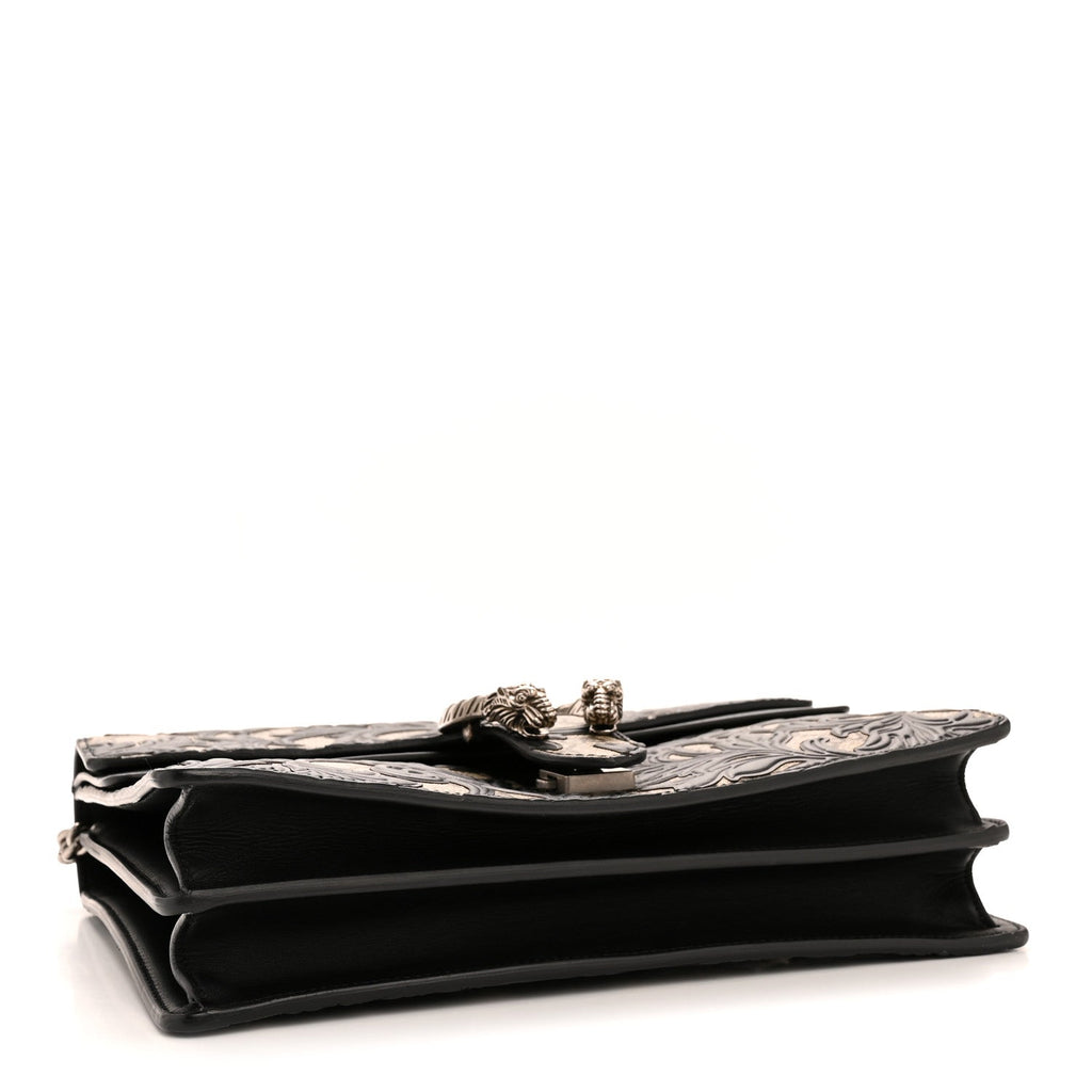 Gucci GG Supreme Monogram Arabesque Medium Dionysus Shoulder Bag Black