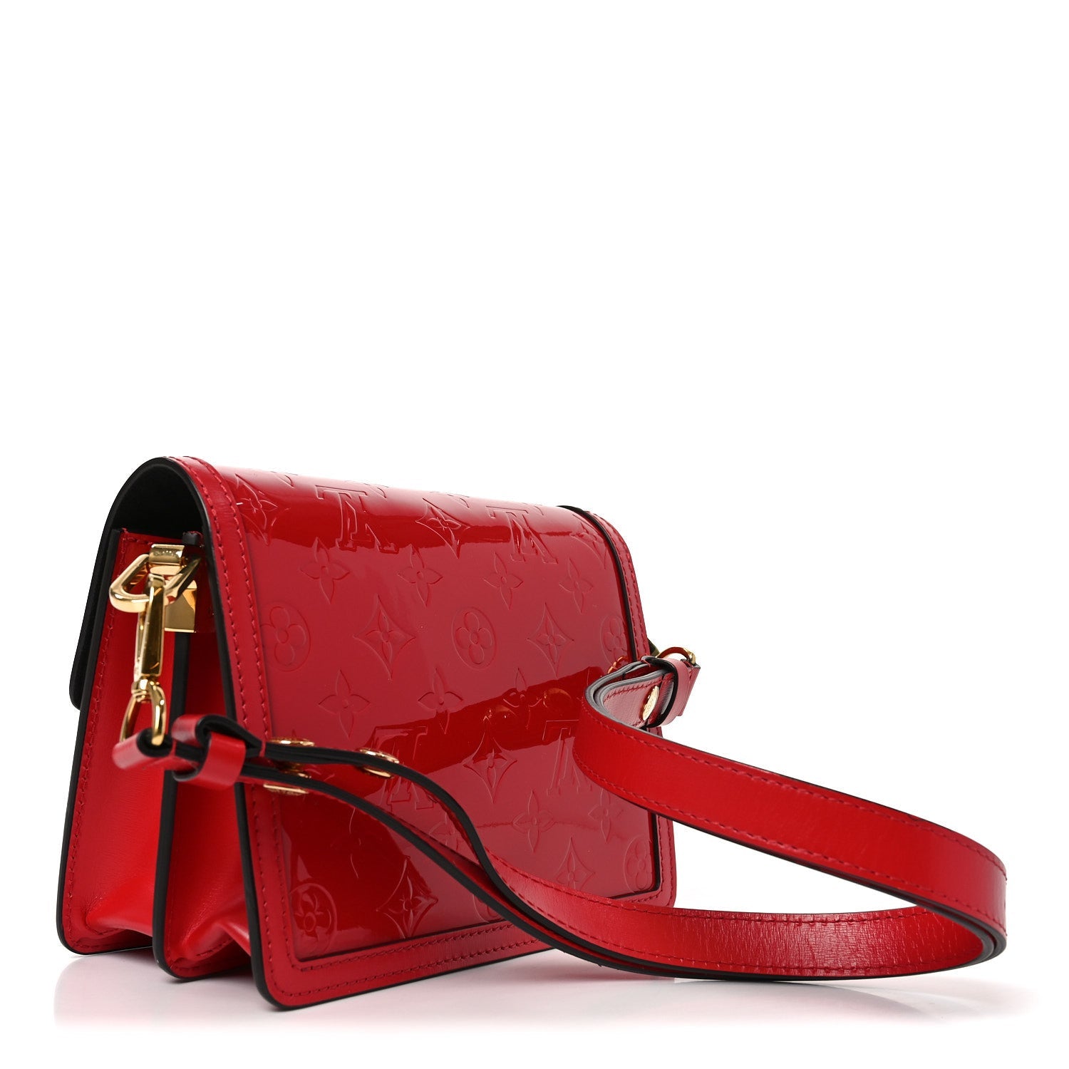 Louis Vuitton Vernis Monogram Dauphine Mini Red