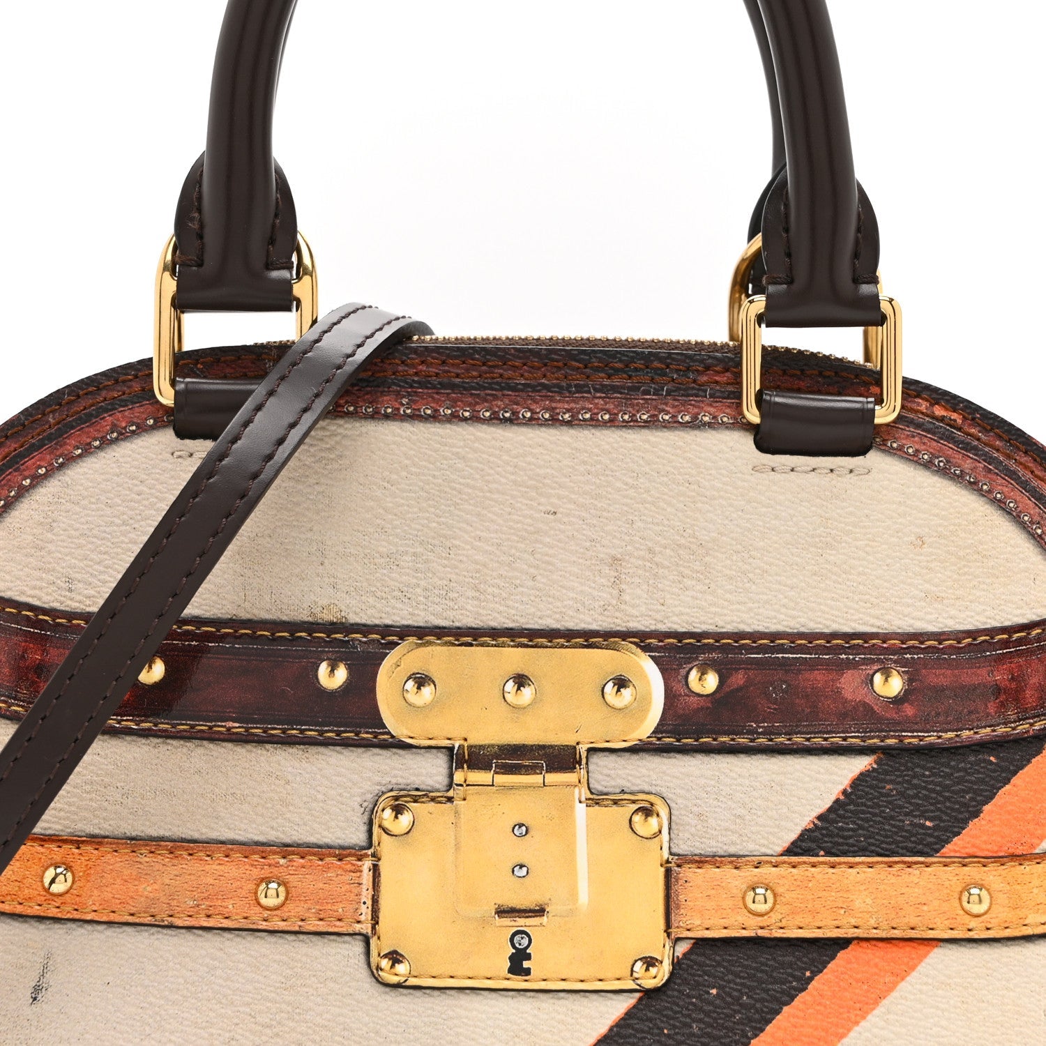 Louis Vuitton Transformed Canvas Time Trunk Alma BB Beige
