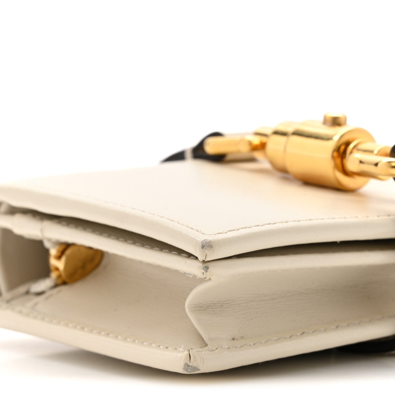 Gucci Calfskin Jackie 1961 Card Case Mystic White