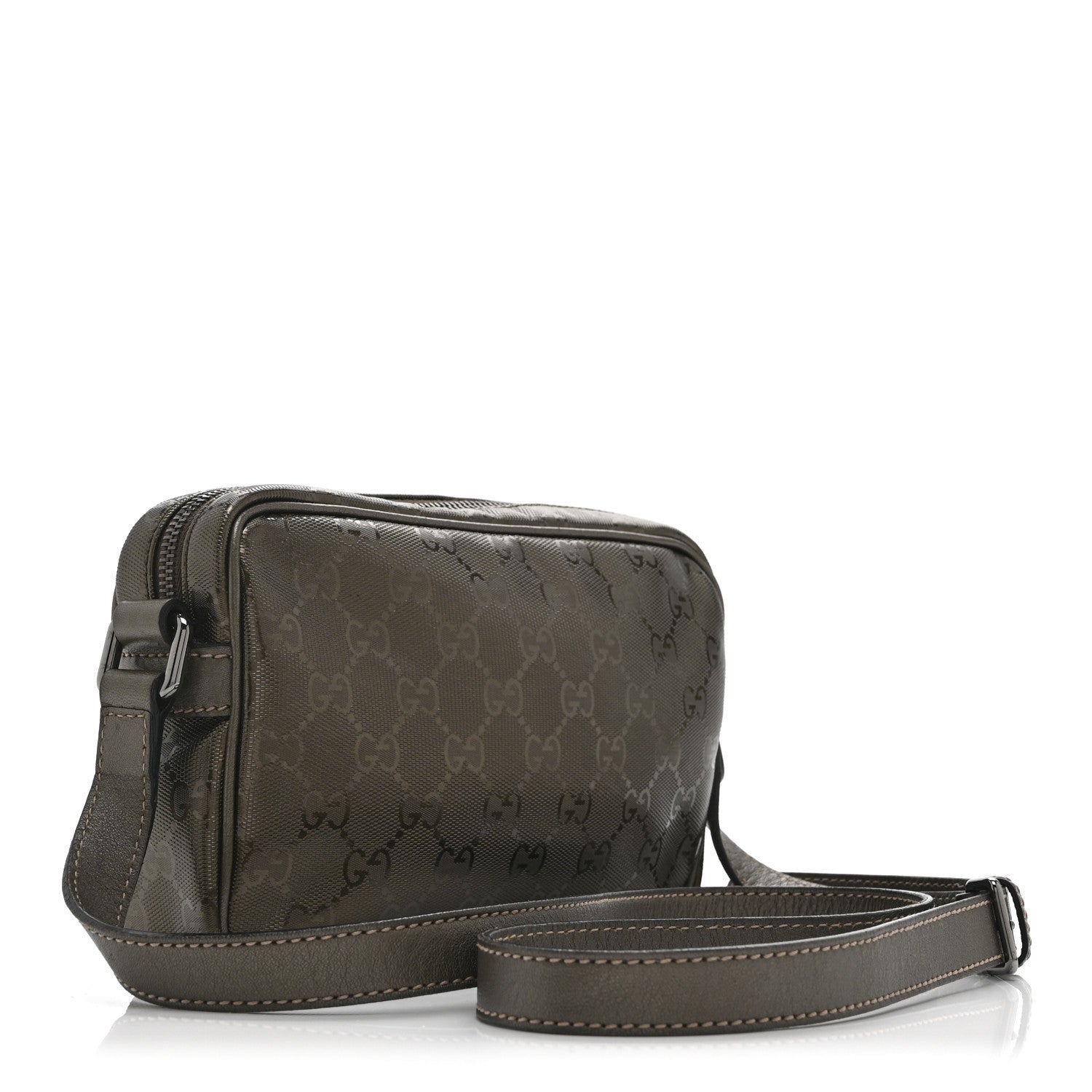 Gucci Imprime Monogram Small Shoulder Bag Silver