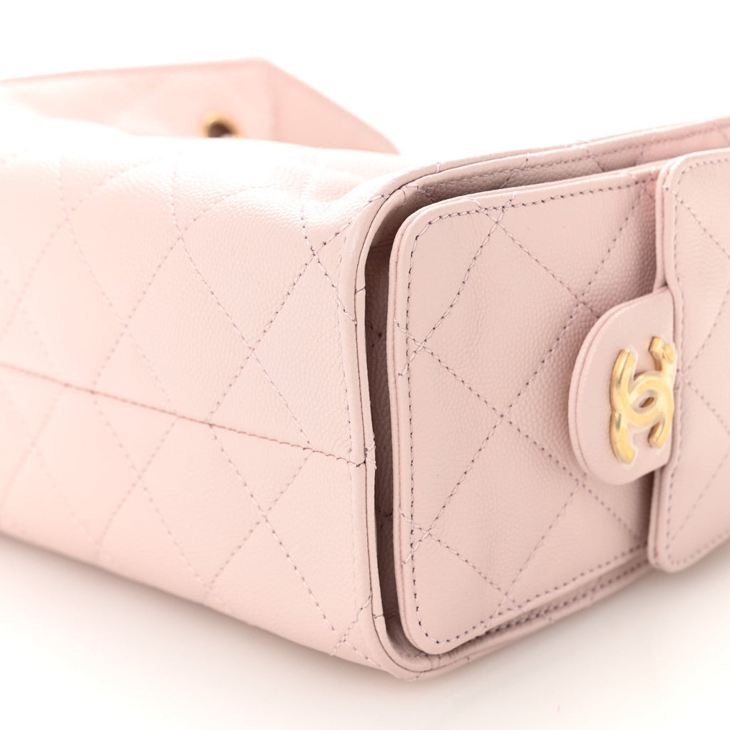 Chanel Caviar Quilted Mini Chanel 25 Handbag Light Pink