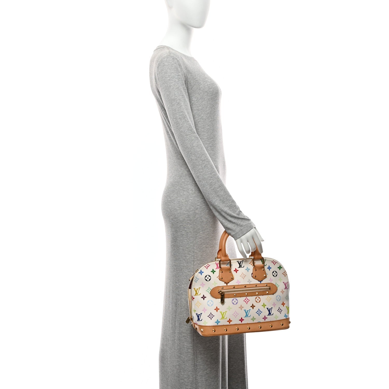 Louis Vuitton Monogram Multicolor Alma White