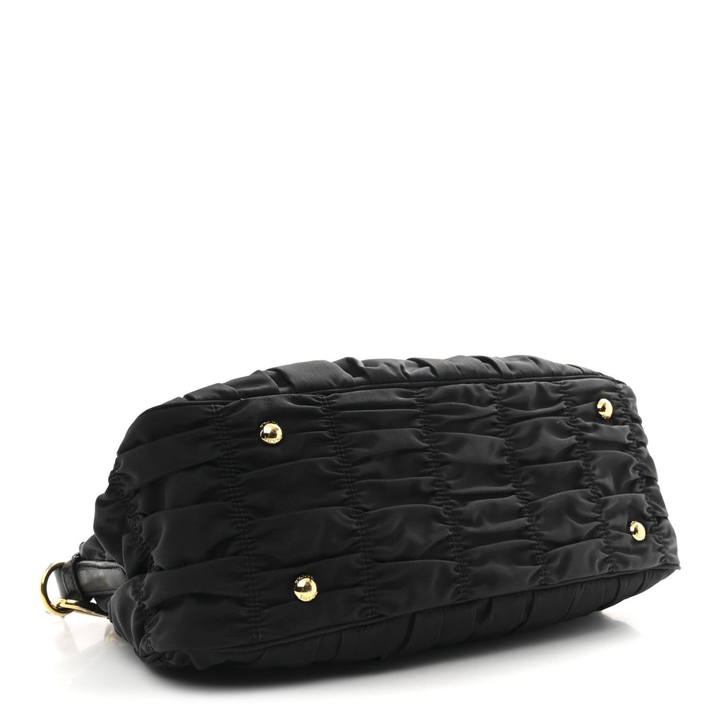 Prada Tessuto Nylon Gaufre Tote Black