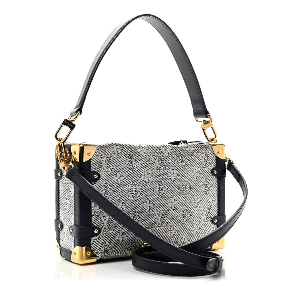 Louis Vuitton Monoglam Side Trunk MM Blue