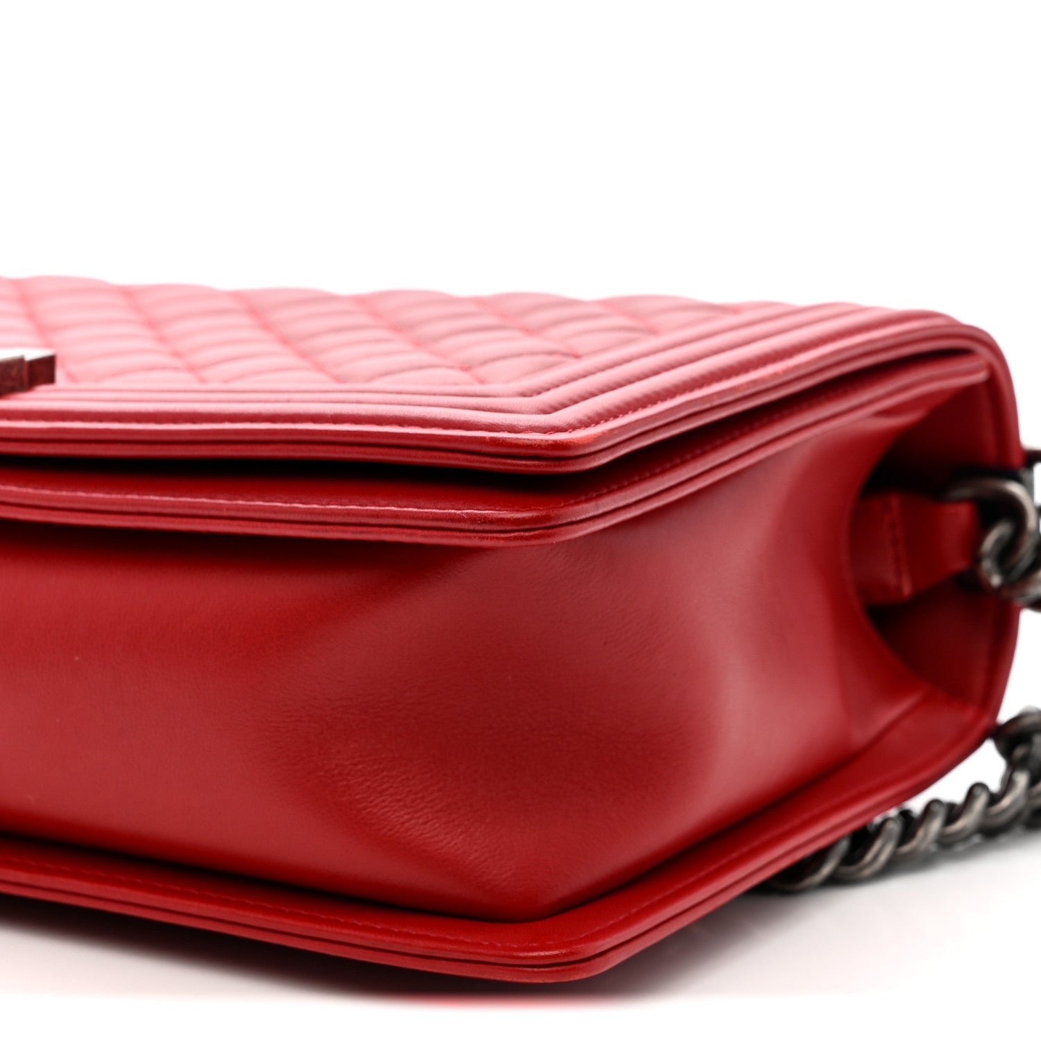 Chanel Lambskin Quilted New Medium Boy Flap Red
