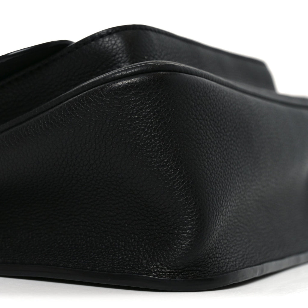 Louis Vuitton Grained Calfskin Lockme Chain Bag PM Black