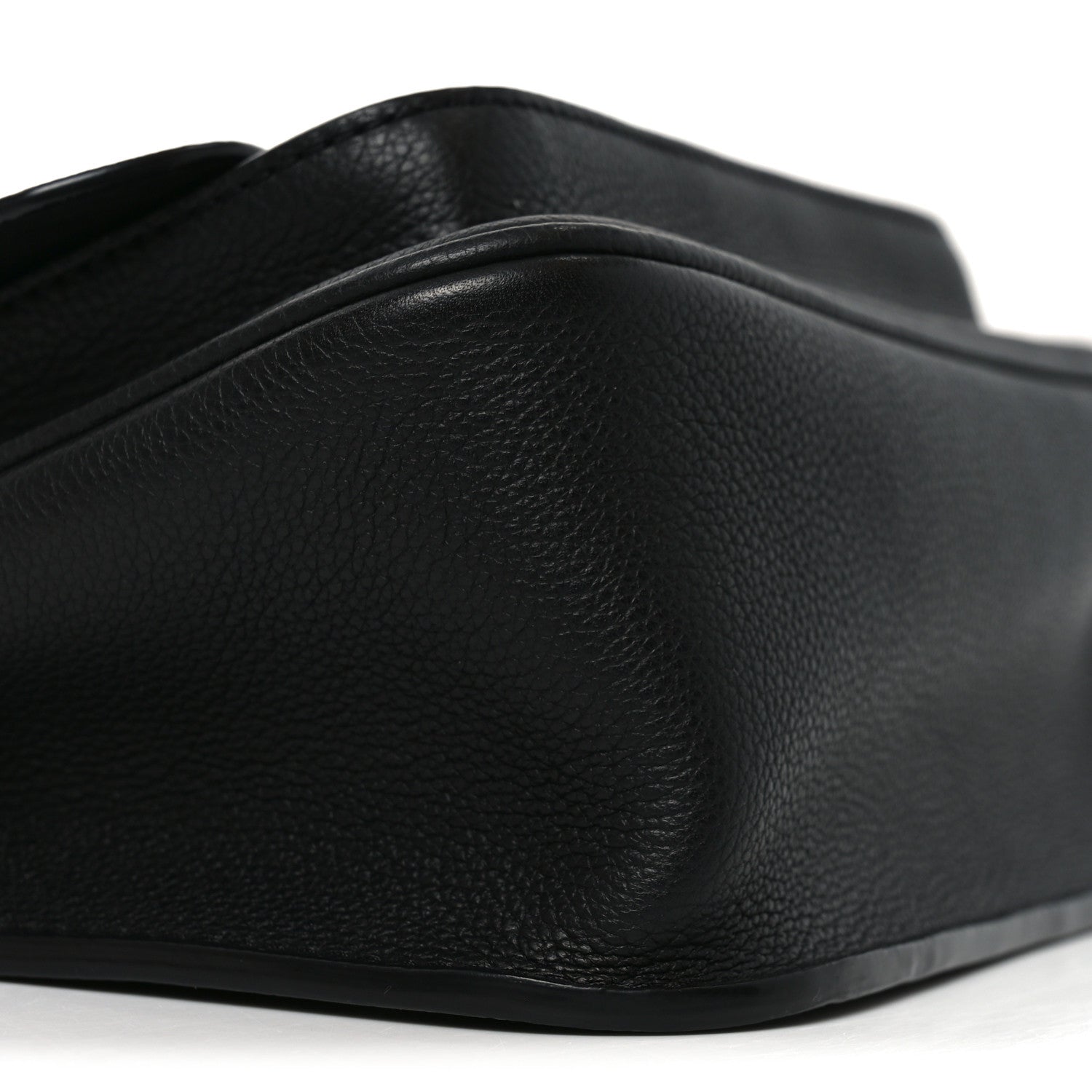 Louis Vuitton Grained Calfskin Lockme Chain Bag PM Black