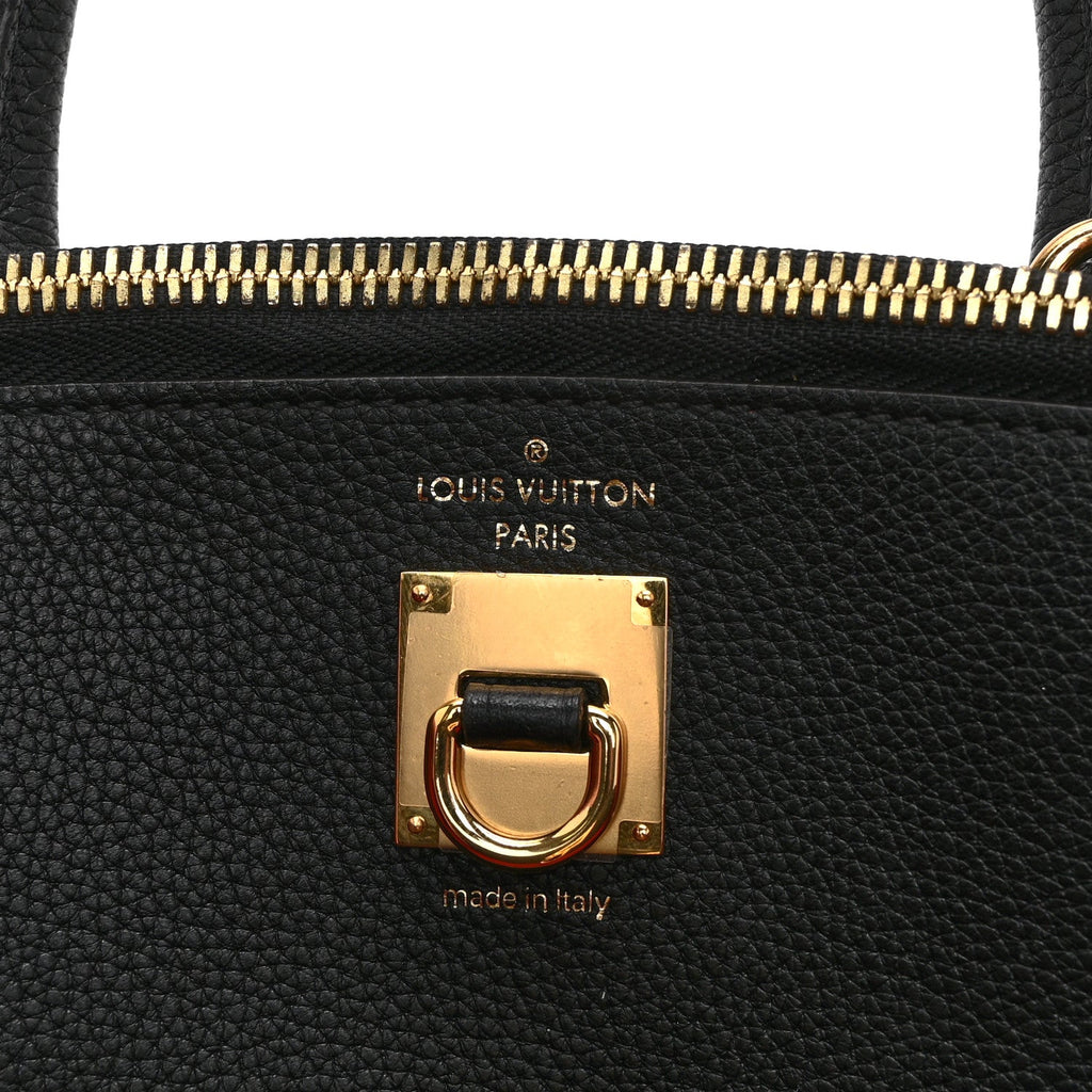 Louis Vuitton Taurillon City Steamer PM Black Rouge