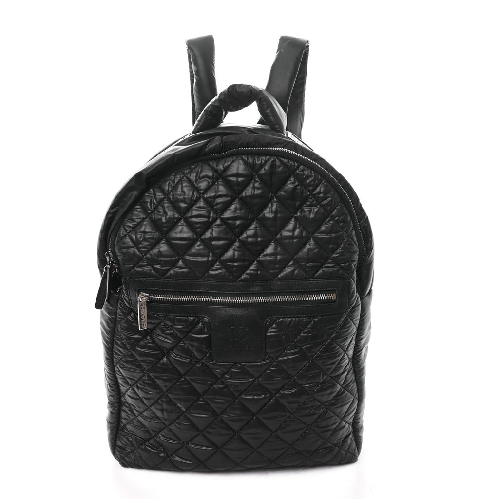 Chanel Nylon Quilted Coco Cocoon Backpack Black