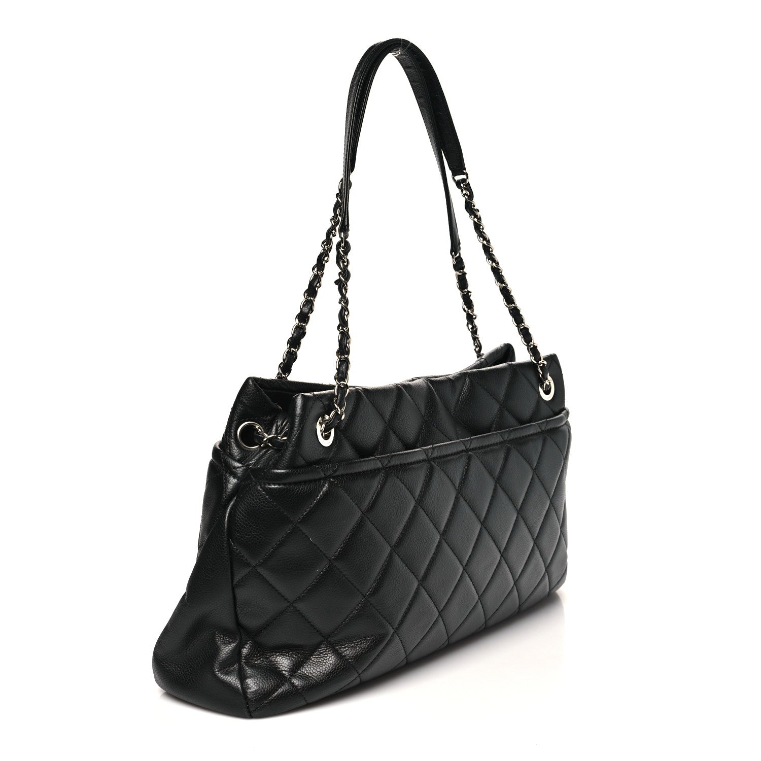 Chanel Caviar Quilted CC Timeless Soft Tote Black