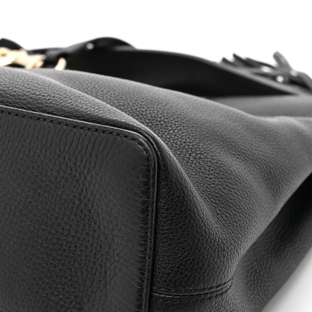 Gucci Pebbled Calfskin Large Soho Hobo Black