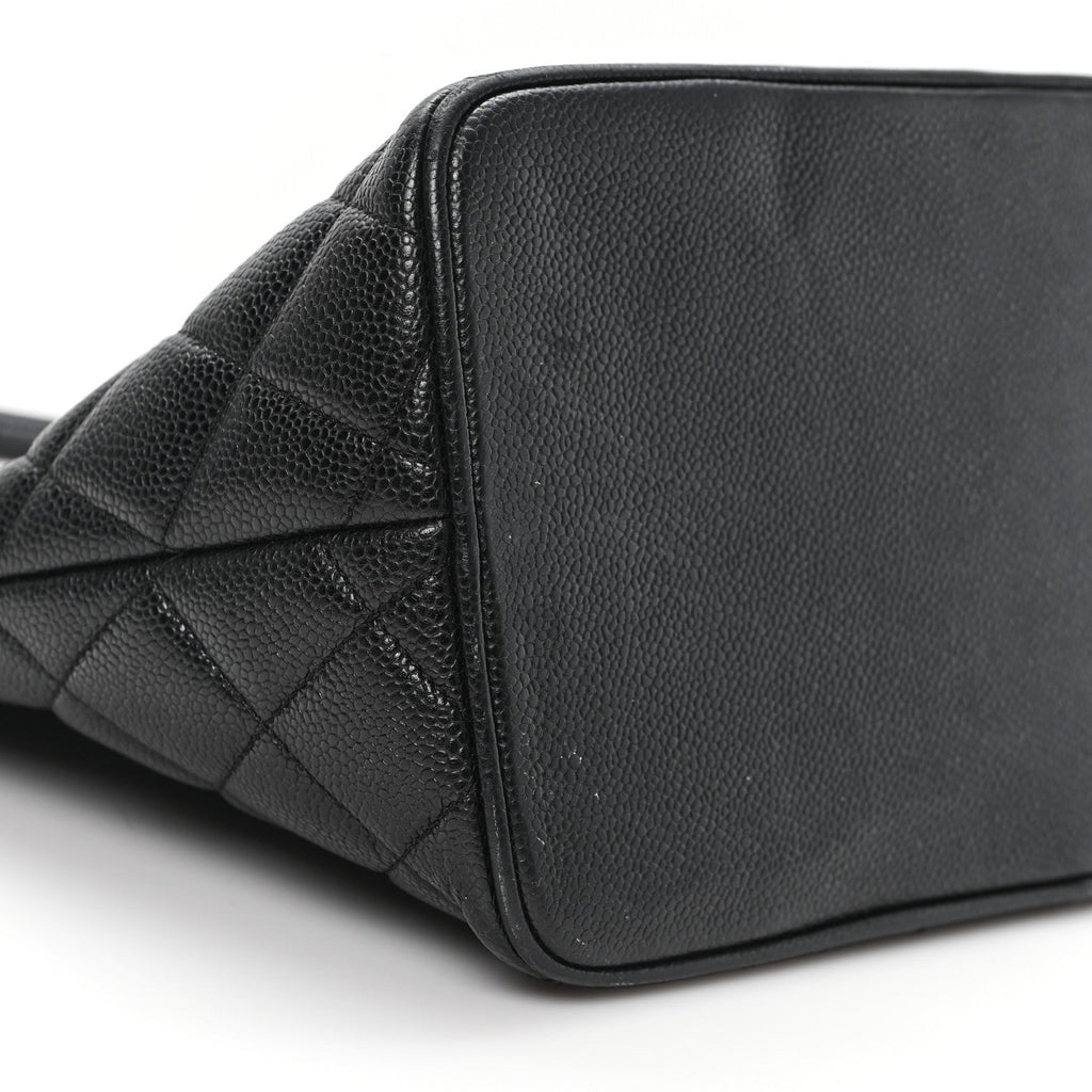 Chanel Caviar Quilted Medallion Tote Black