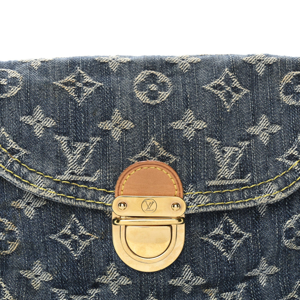 Louis Vuitton Monogram Denim Mini Pleaty Blue