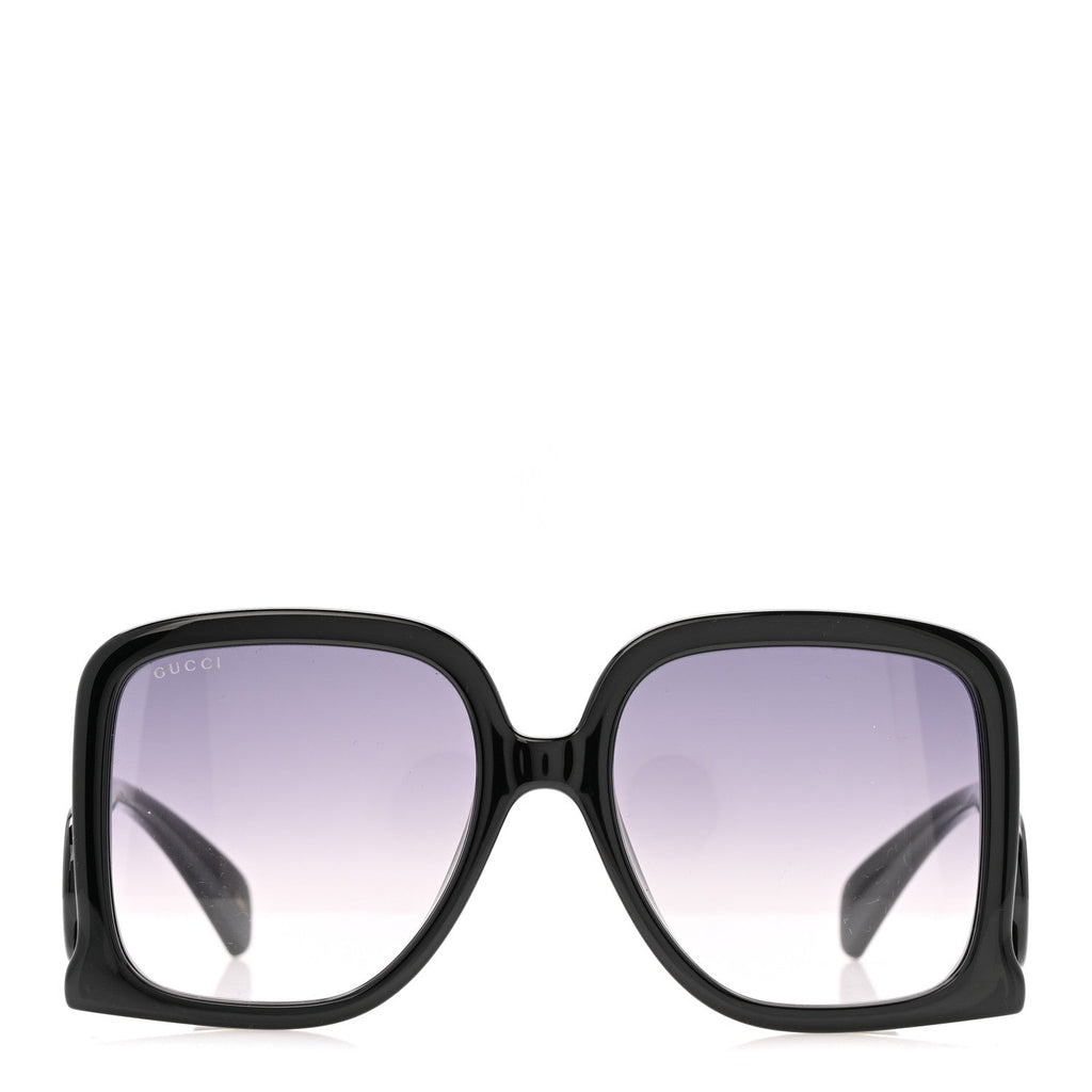 Gucci Acetate Rectangle Frame Sunglasses GG1326S Black