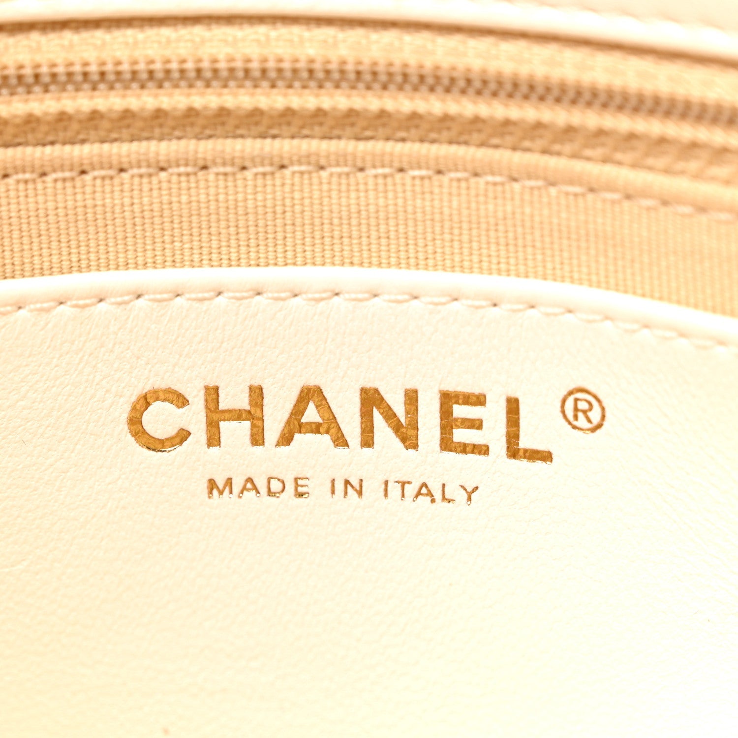 Chanel Lambskin Quilted Small CC Funky Town Flap White
