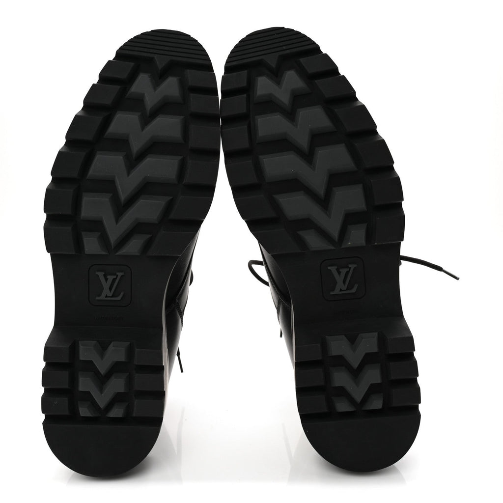 Louis Vuitton Calfskin Epi Oberkampf Ankle Boots 9.5 Black