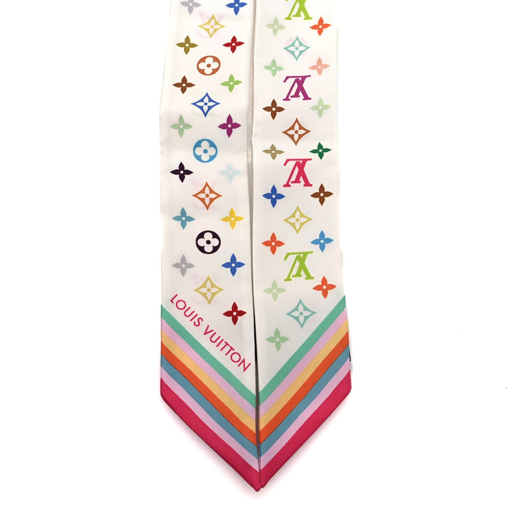 Louis Vuitton LV X TM Silk Monogram Multicolor BB Bandeau White