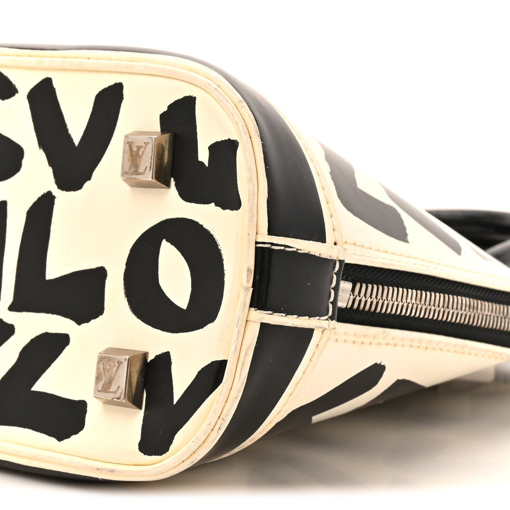 Louis Vuitton Graffiti Alma MM Black