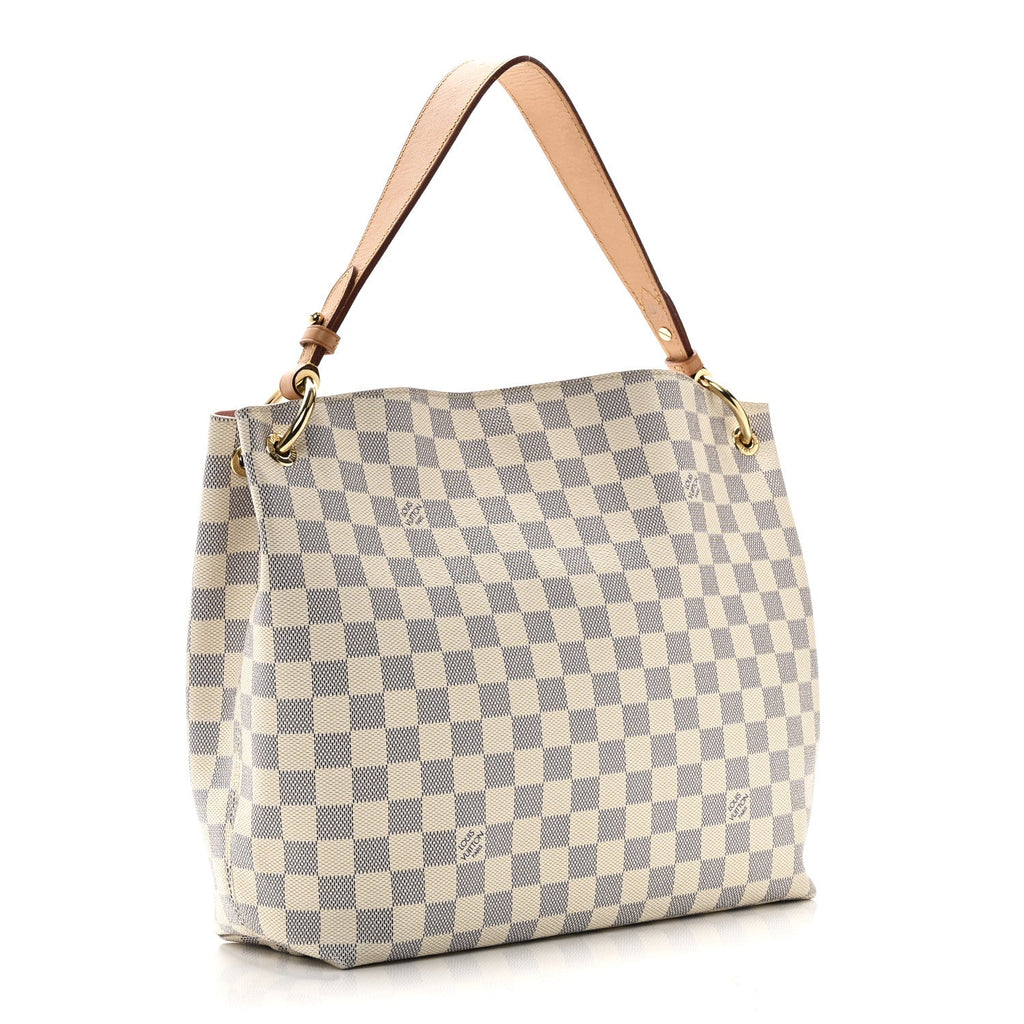 Louis Vuitton Damier Azur Graceful PM                    Rose Ballerine
