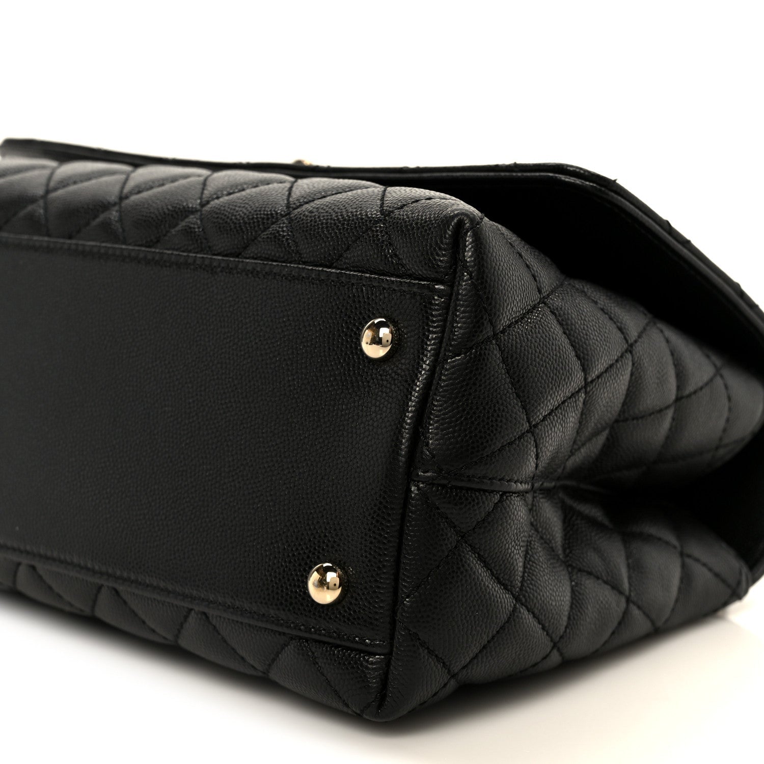 Chanel Caviar Quilted Small Coco Handle Flap Black