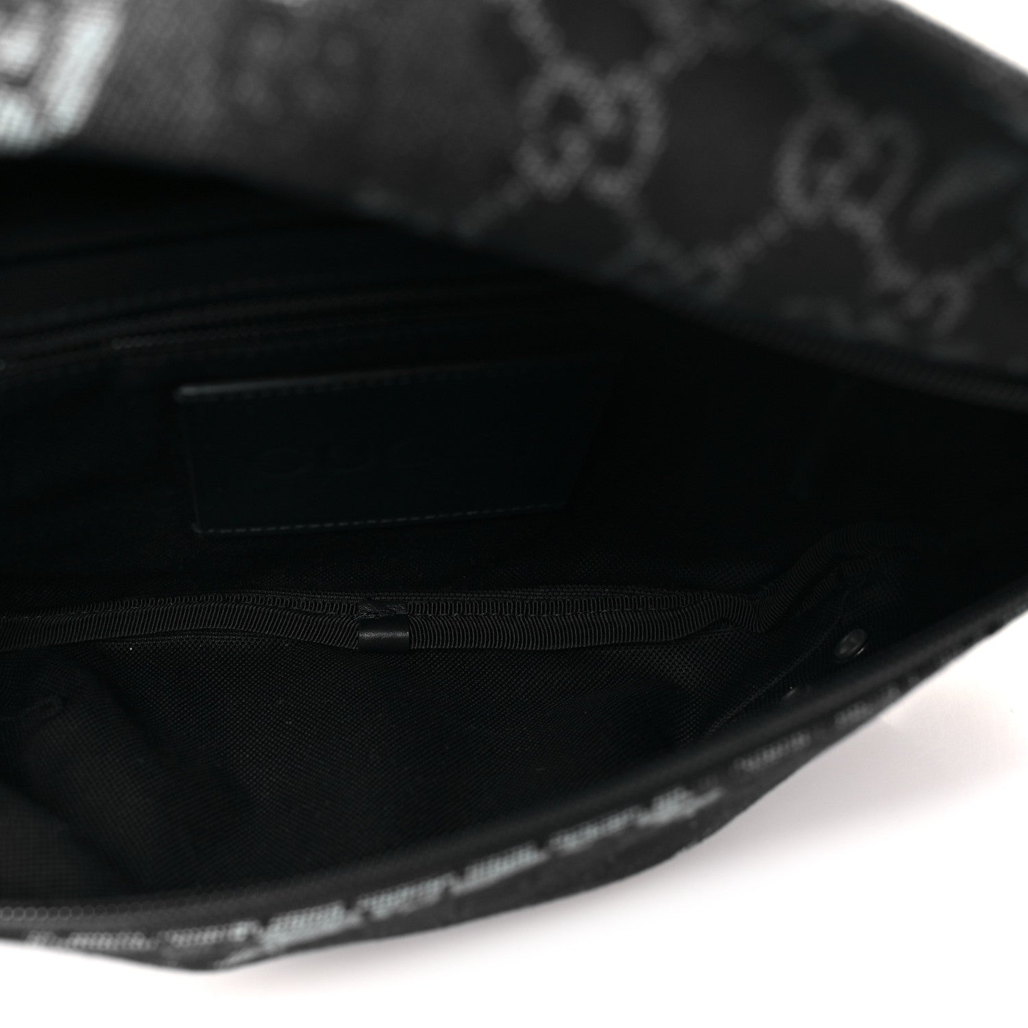 Gucci Denim Monogram Web Belt Bag Blue Multicolor