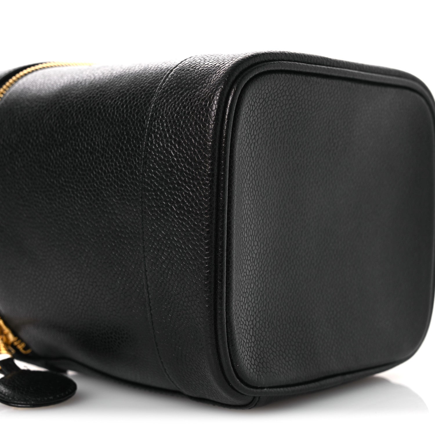 Chanel Caviar Vanity Cosmetic Case Black