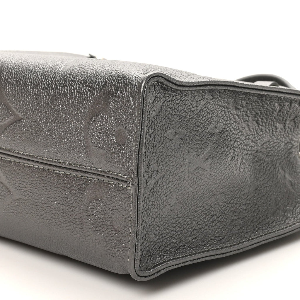 Louis Vuitton Metallic Empreinte Monogram Giant Onthego PM Gun Metal