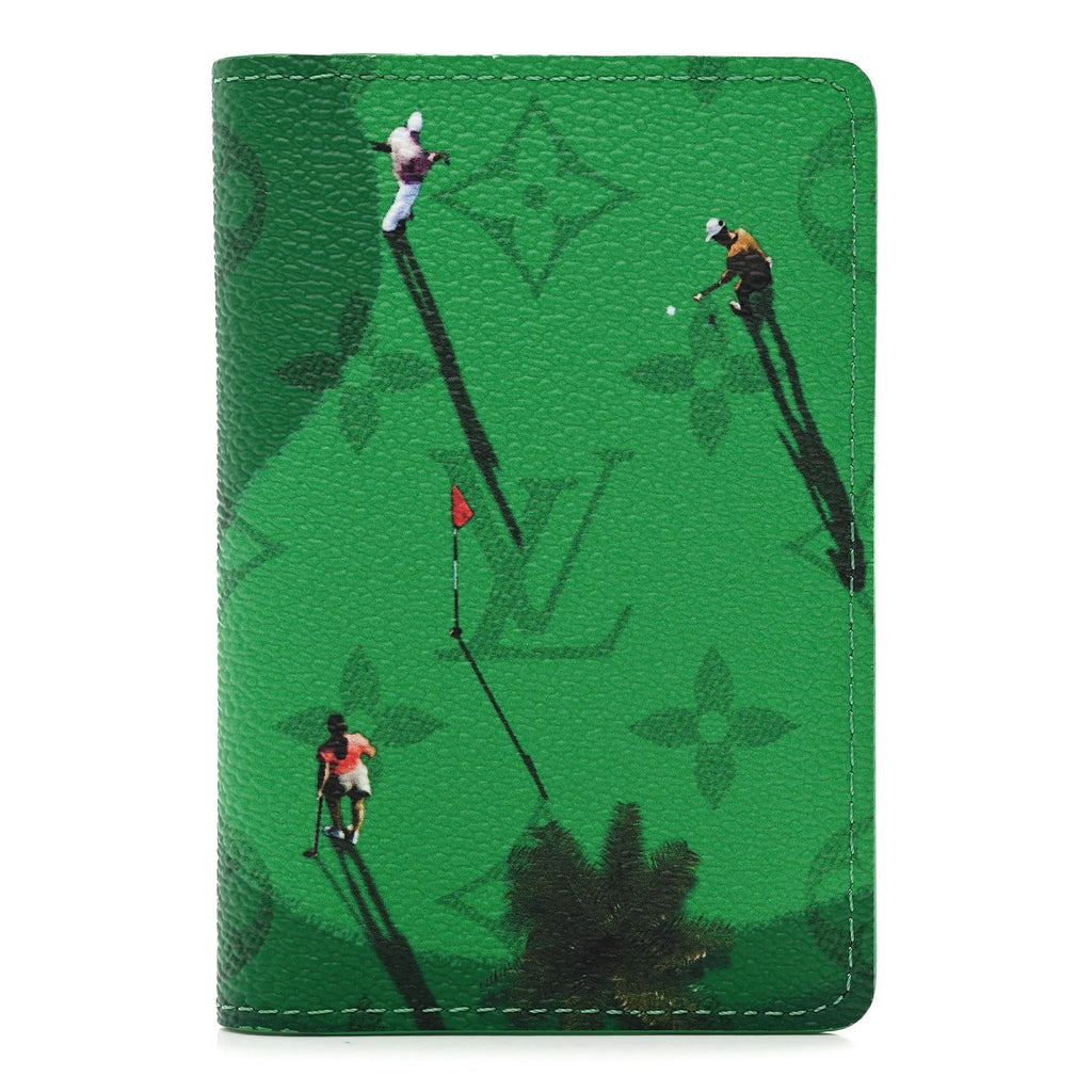 Louis Vuitton Monogram Sports Pocket Organizer Golf Green
