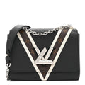 Louis Vuitton Epi Monogram Twist Shoulder Bag MM Black