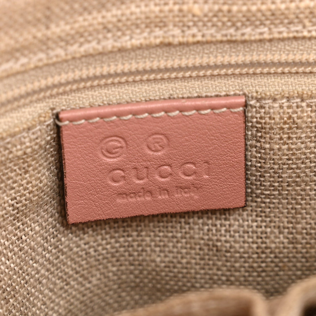 Gucci Microguccissima Small Bree Tote Soft Pink