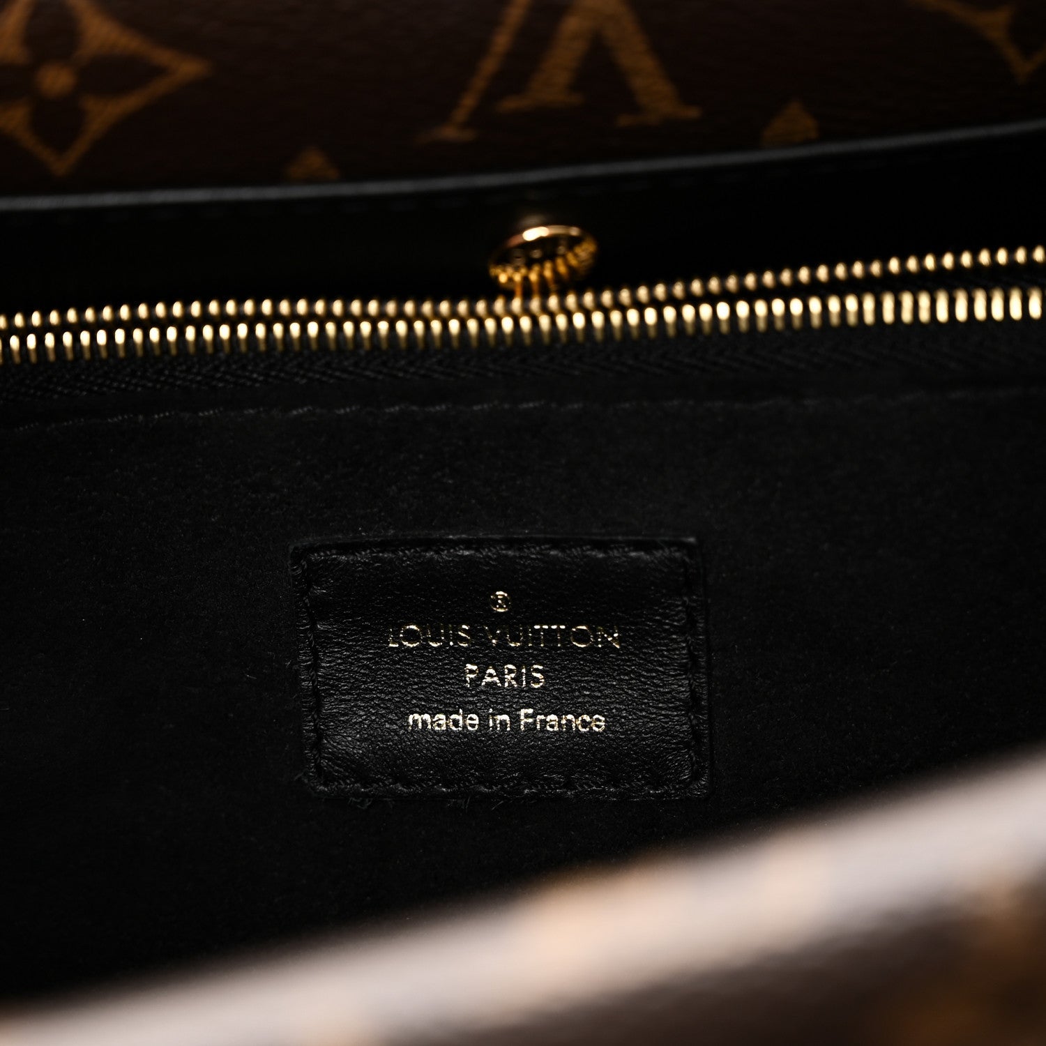Louis Vuitton Grained Calfskin Monogram Double V Black