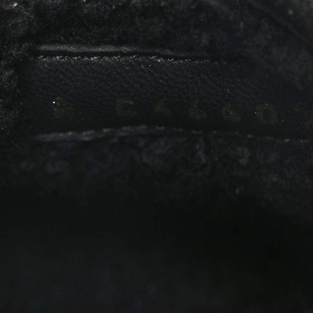 Chanel Suede Calfskin CC Slingback Loafers 37.5 Black