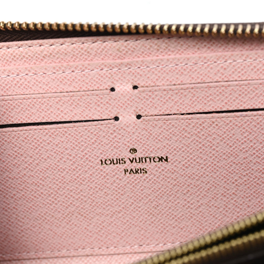 Louis Vuitton Monogram Clemence Wallet Rose Ballerine