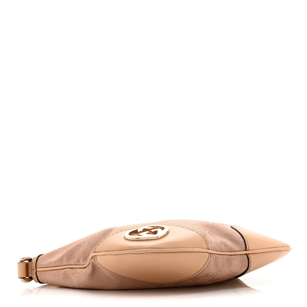 Gucci Metallic Monogram Small Lovely Heart Messenger Pink