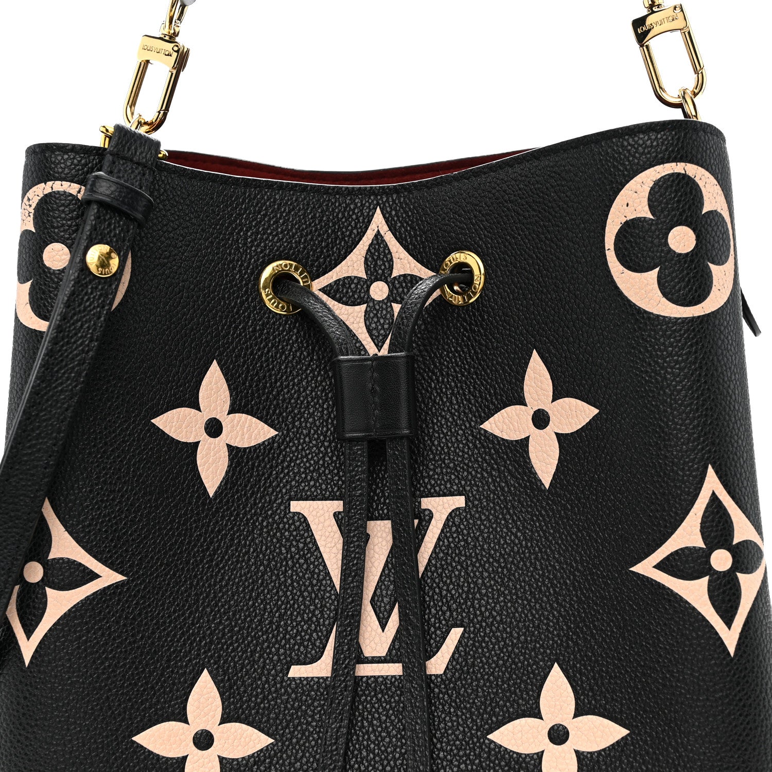 Louis Vuitton Empreinte Monogram Giant Neonoe MM Black Beige