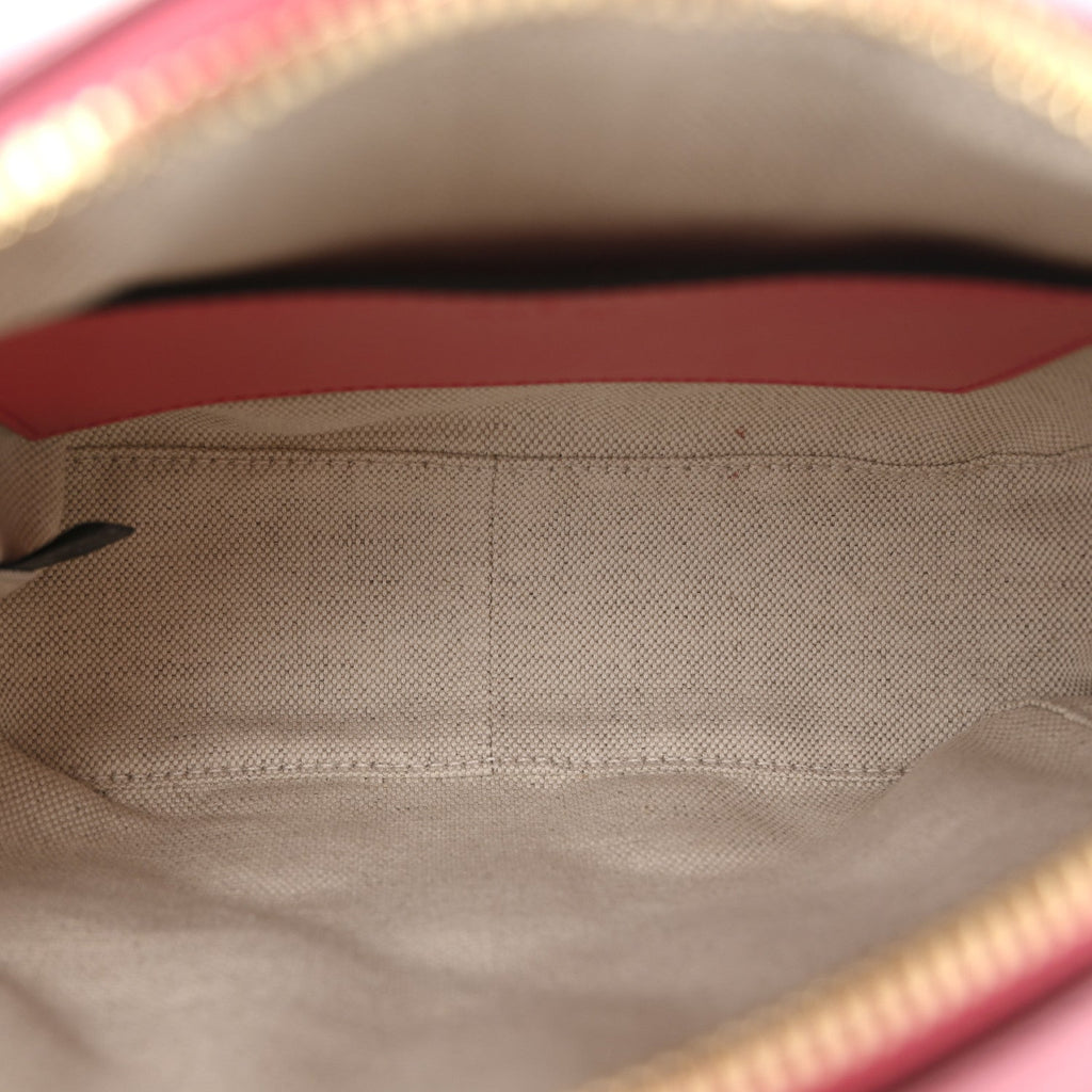 Gucci Calfskin GG Matelasse Small Shoulder Bag Rhodamine Pink Natural