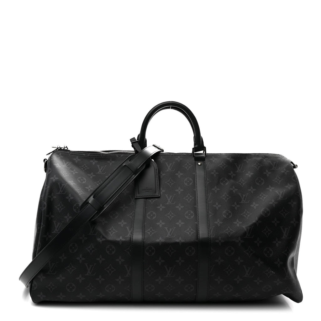 Louis Vuitton Monogram Eclipse Keepall Bandouliere 55