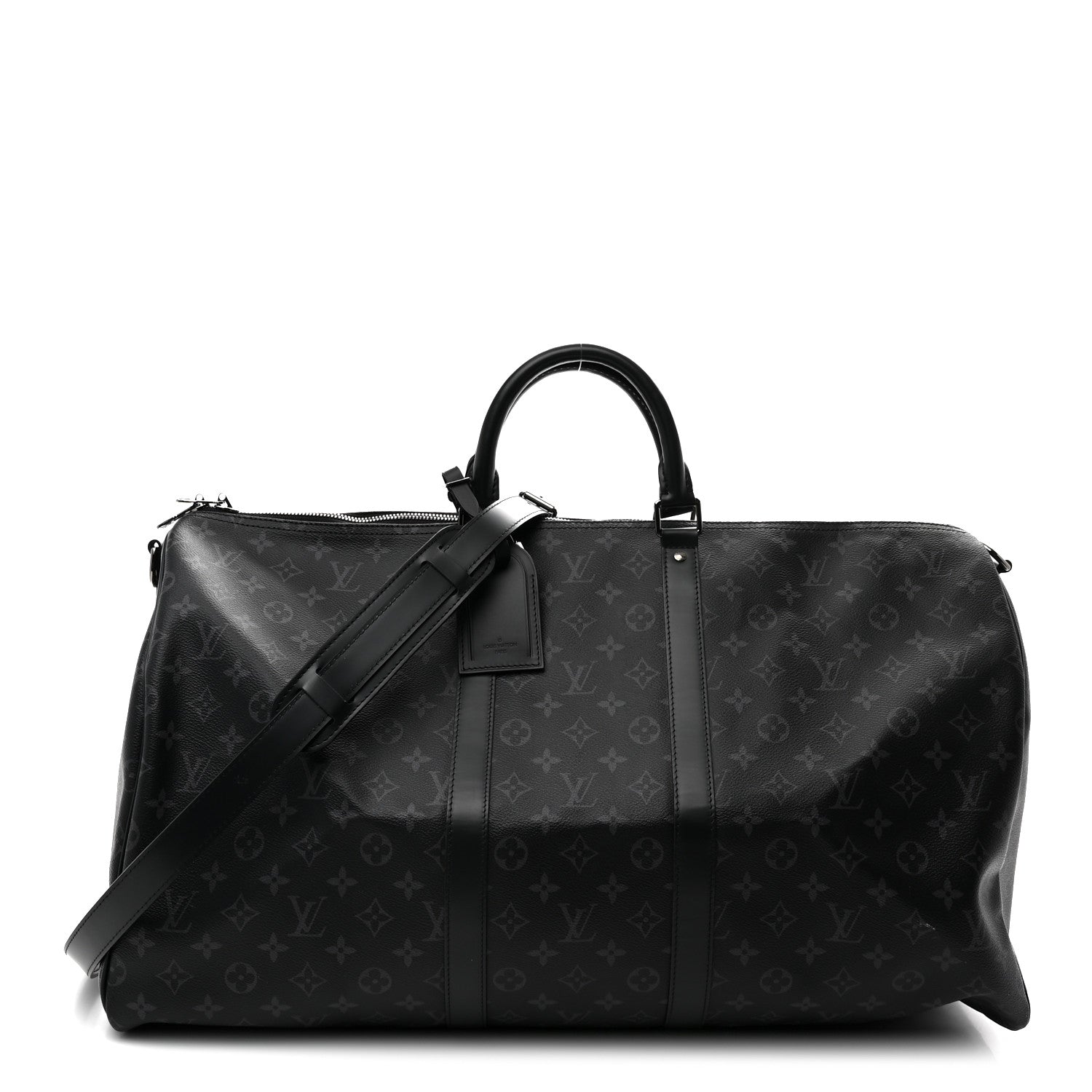Louis Vuitton Monogram Eclipse Keepall Bandouliere 55