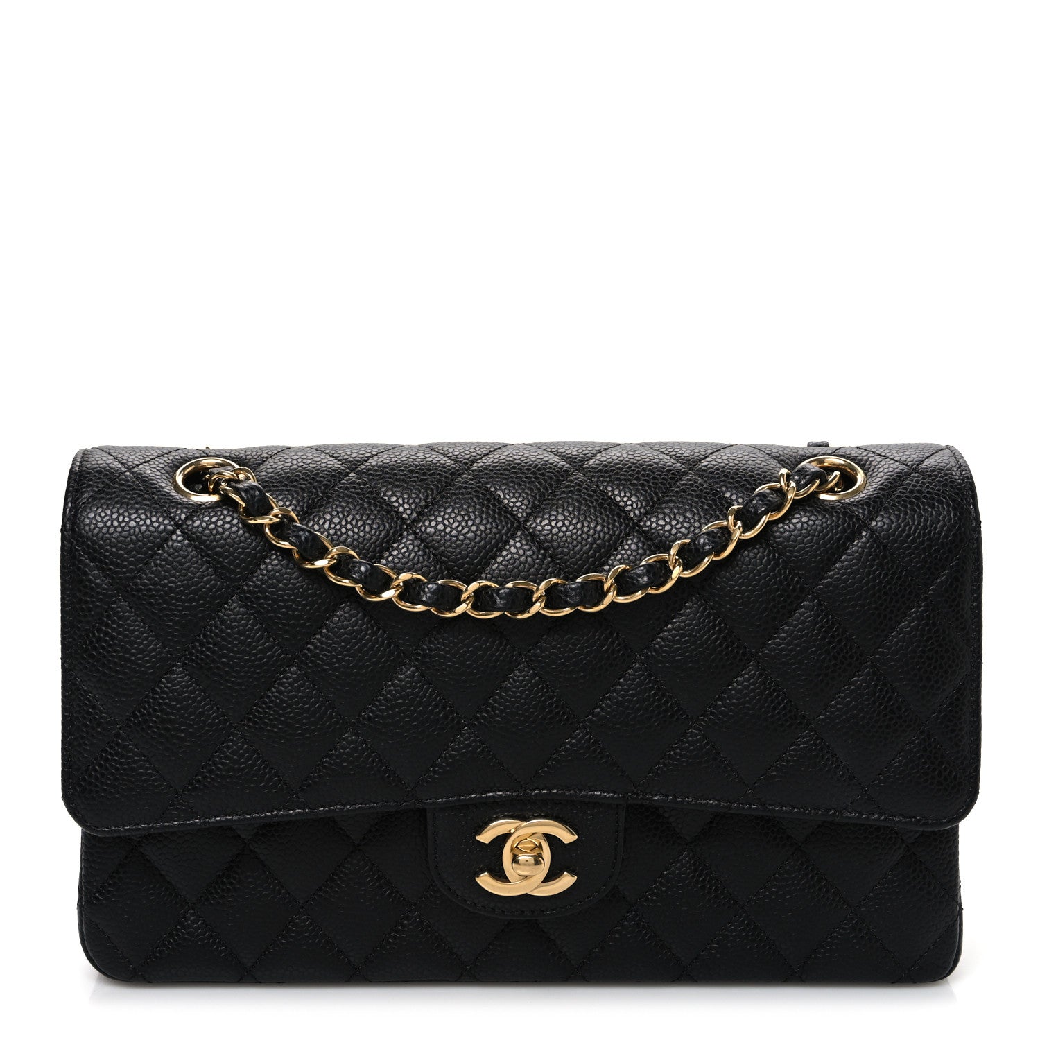 Chanel Caviar Quilted Medium Double Flap Black