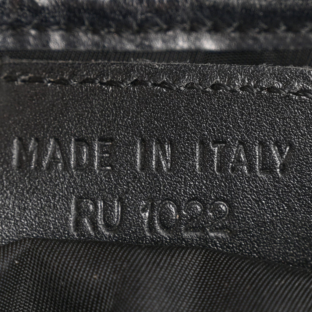Christian Dior Monogram Saddle Bag Black